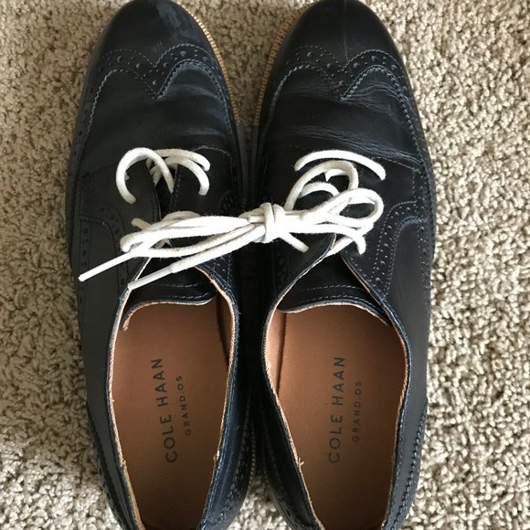 Cole Haan Men\'s Black Leather Oxford Shoes